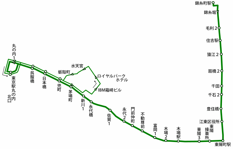 錦糸 町 東陽 町 バス 路線 図